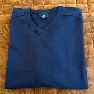 Ag Adriano Goldschmied Deep Blue V-Neck Sweater NWOT